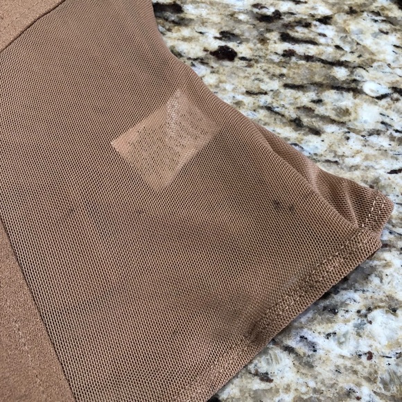 Privy Tan Nude High Neck Long Sleeve Bodysuit Small - Picture 8 of 9